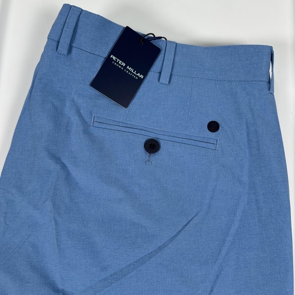 Peter Millar Surge Performance Golf Pants Mens 40 x 32 Blue Stretch Chinos NWT